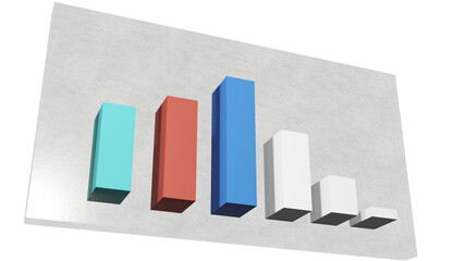 "Translucent Trends: Clear 3D Graph for Your Sales Performance"

