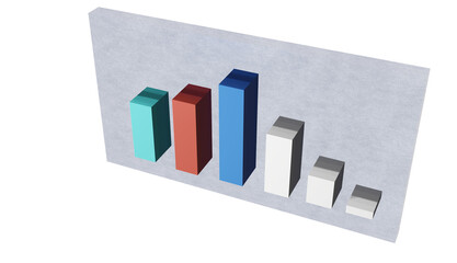 "Crystal-Clear Comparison: Transparent 3D Graph for Your Market Research"
