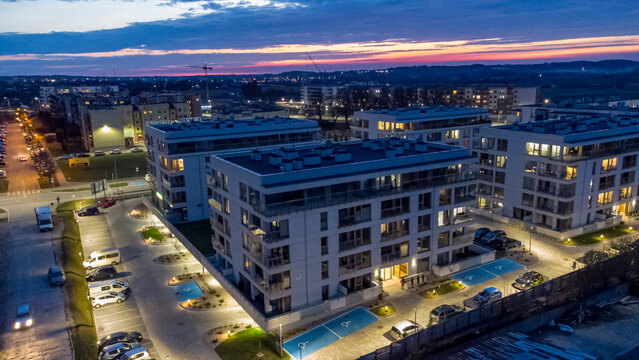 Modern apartment buildings - new apartments, developer