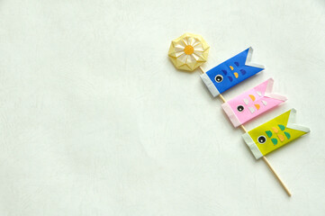 折り紙の鯉のぼり