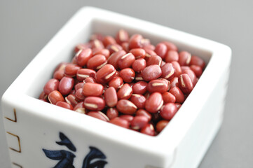 小豆と器