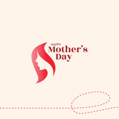 Free vector happy mothers day celebration greeting background design