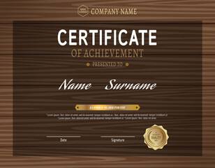 certificate template banner background illustration Vector