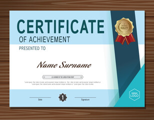 certificate template banner background illustration Vector