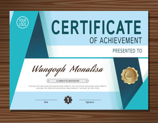 certificate template banner background illustration Vector