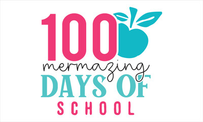 100 Days SVG Design template
