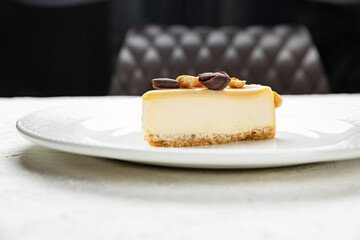 delicious desserts on a white background from the pastry chef
