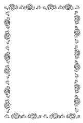 牡丹の花フレーム　1色