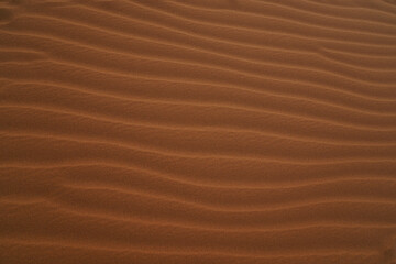 Desert art, interesting structures painted by the wind in the sand of the desert.