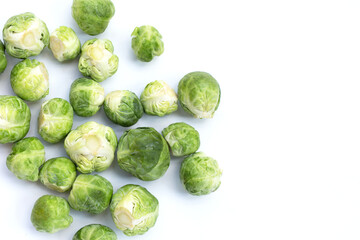 Fresh brussels sprouts. Organic vegetables