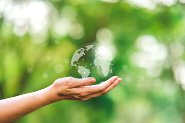 Environment Earth Day hands holding earth  environmentally sustainable Save Earth.  the Environment...