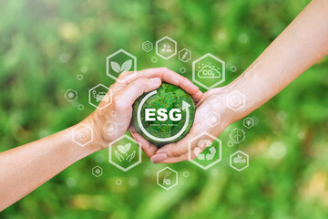 ESG concept ,Sustainable development goal (SDGs) Ideas for Sustainable development and green...