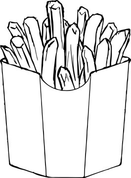 Sketch french fries