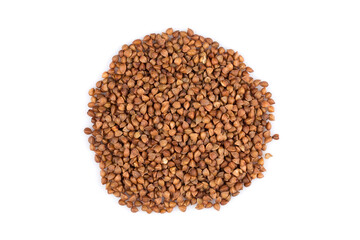 Pile of buckwheat seeds