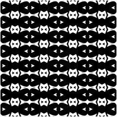 Monochrome pattern. Abstract texture for fabric print, card, table cloth, furniture, banner, cover, invitation, decoration, wrapping.seamless repeating pattern.Black and white color.