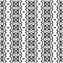 Monochrome pattern. Abstract texture for fabric print, card, table cloth, furniture, banner, cover, invitation, decoration, wrapping.seamless repeating pattern.Black and white color.