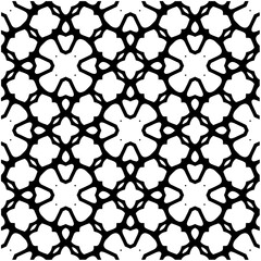 Fototapeta premium Monochrome pattern. Abstract texture for fabric print, card, table cloth, furniture, banner, cover, invitation, decoration, wrapping.seamless repeating pattern.Black and white color.