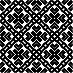 Monochrome pattern. Abstract texture for fabric print, card, table cloth, furniture, banner, cover, invitation, decoration, wrapping.seamless repeating pattern.Black and white color.