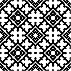 Monochrome pattern. Abstract texture for fabric print, card, table cloth, furniture, banner, cover, invitation, decoration, wrapping.seamless repeating pattern.Black and white color.