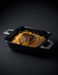 noodles with roast beef, generative ai