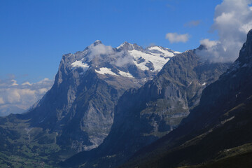 Mountain range above Grindelwald.