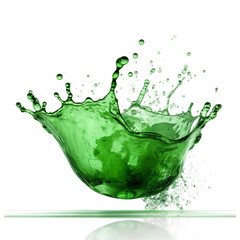 green apple splash, ai generated