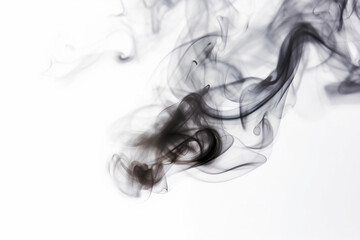 smoke on black background, ai generated