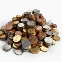 stack of coins, ai generated