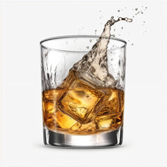 whiskey on the rocks ,ai generated