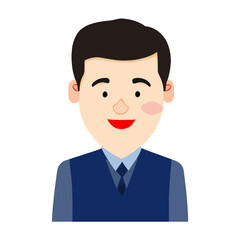 funny cartoon office worker