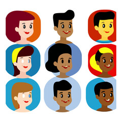people faces icons