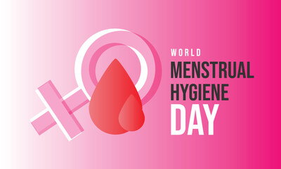 World menstrual hygiene day. Template for background, banner, card, poster. vector illustration.