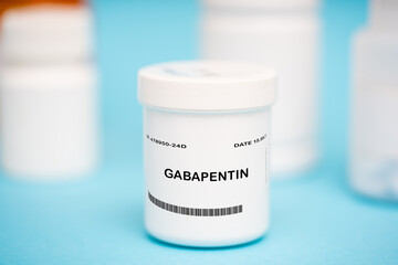 Gabapentin medication In plastic vial