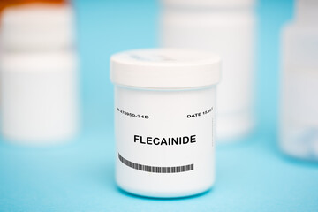 Flecainide medication In plastic vial