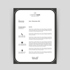 Modern Creative & Clean business style letterhead bundle for your corporate project design.