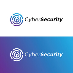 Cyber security logo vector.