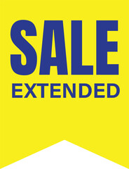 Sale extended labels banners