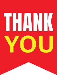 Thank you lettering template made from speech bubble