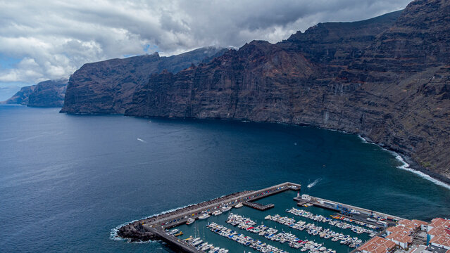 Los Gigantes - cliffs and town in Tenerife