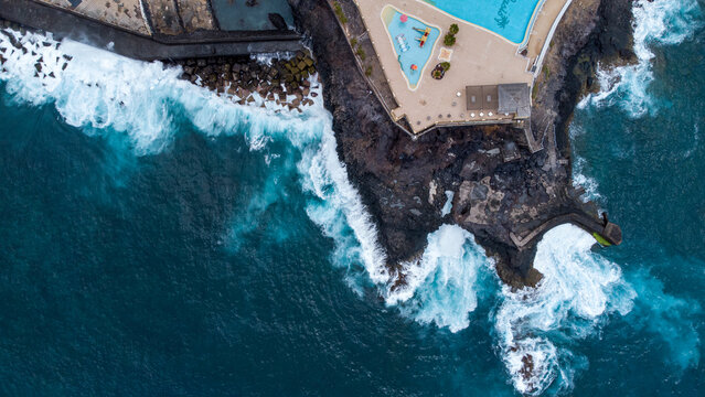 Los Gigantes - cliffs and town in Tenerife