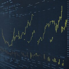 Naklejka premium Crypto investment finance cart
