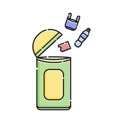 World Environment Day Icon Trash can symbol