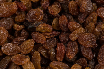 Sweet raisins background