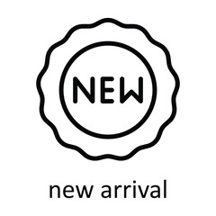 New Arrival  Vector   outline Icons. Simple stock illustration stock