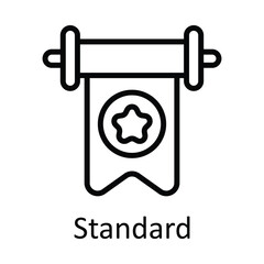 Standard Vector   outline Icons. Simple stock illustration stock