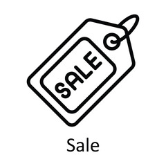 Sale  Vector   outline Icons. Simple stock illustration stock