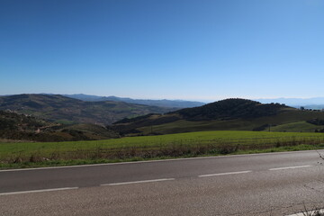 Road through the Andalusian mountains