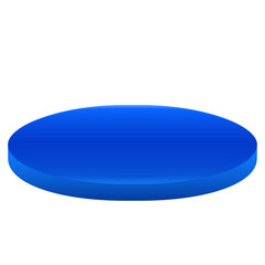 Display Circle Podium 3d Flat Design Vector