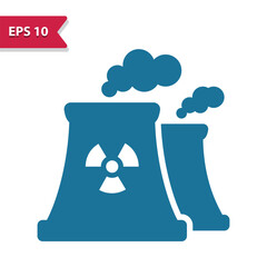 Power Plant, Industry, Pollution Icon