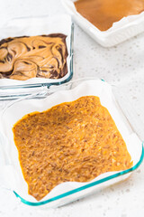 Chocolate fudge with peanut butter swirl